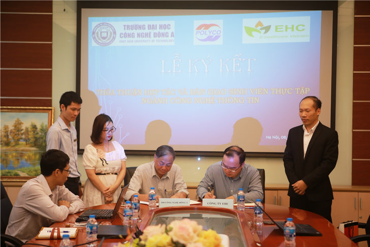Lễ ký kết hợp tác Trường Đại học Công nghệ Đông Á và Công ty Cổ phần Công nghệ EHC Việt Nam 