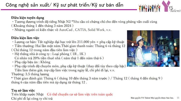 Mot so thong tin ve don ky su lam viec tai Nhat Ban cho sinh vien Truong Dai hoc Cong nghe Dong A 5 1